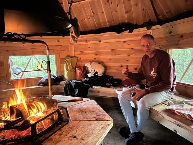 Rest at a Laavu shelter